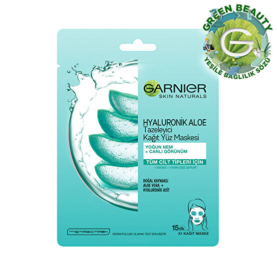 Garnier Hyaluronik Aloe Temizleyici Kağıt Yüz Maskesi Maskeler Fiyatı