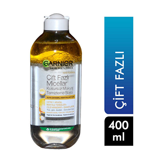 Garnier Makyaj Temizleme Suyu 400 ml Çft Fazlı Miccelar Diğer Fiyatı
