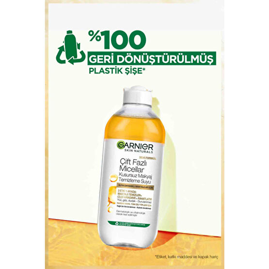 Garnier Makyaj Temizleme Suyu 400 ml Çft Fazlı Miccelar