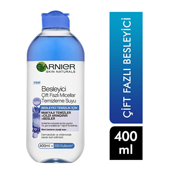 Garnier Makyaj Temizleme Suyu 400 ml Besleyici Çift Fazlı Miccelar Diğer Fiyatı