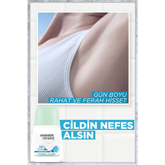 Garnier Mineral Saf ve Temiz Kadın Roll-On Deodorant 3600542035149 Roll-Onlar Fiyatı