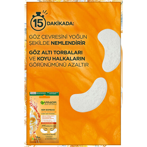 Garnier Nem Bombası Göz Altı Torbalarına Karşı Kağıt Göz Maskesi Cilt ve Yüz Bakımı Fiyatı