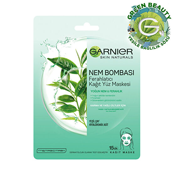 Garnier Nem Bombası Yeşil Kağıt Yüz Maskesi Maskeler Fiyatı