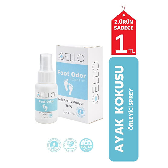 GELLO Ayak Kokusu Önleyici Sprey Ayak Kokusu Giderici 50ml Ayak Bakımı Fiyatı
