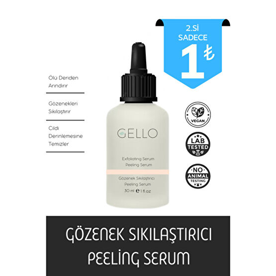 GELLO Gözenek Sıkılaştırıcı Peeling Serum Cilt ve Yüz Bakımı Fiyatı