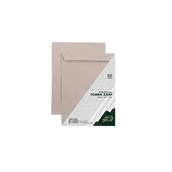 Gen-Of A4 Torba Zarf 24x32 Kraft 90 gr Silikonlu 50li Zarf Fiyatı