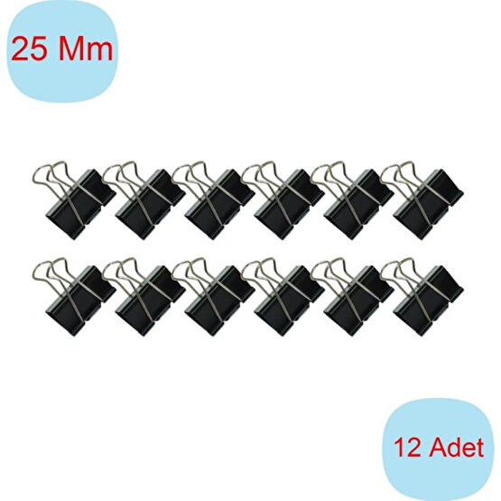 Gen-Of Clips Metal Kıskaç 25 mm 12'li Paket Dc-25 Kıskaç Fiyatı