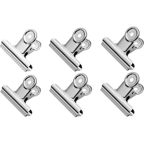 Gen-Of Round Clips 31 mm Metal Maşa Kıskaç 6 Lı (B2005) Sekreterlik Fiyatı