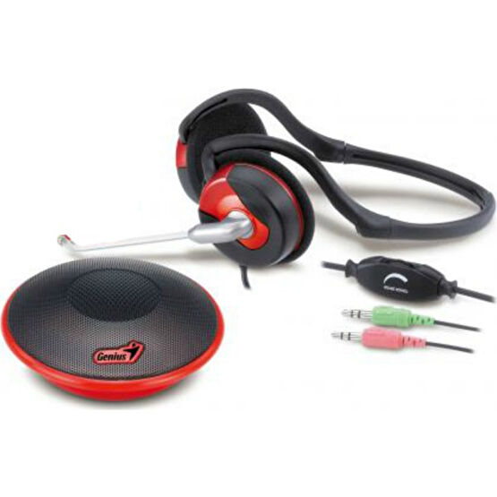 Genius Kulaklık ve Hoparlör Birarada Audio Combo 150 Kırmızı Bilgisayar Speaker Fiyatı
