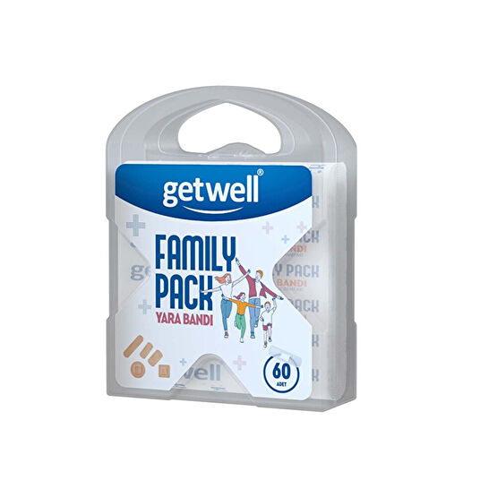 Getwell Family Pack 60'lı Yara Bandı Ecza & Malzeme Dolabı Fiyatı