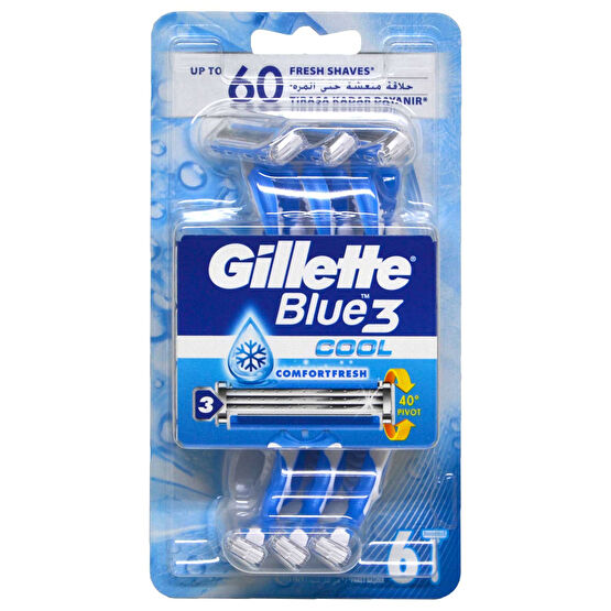 Gillette Blue3 Cool Tıraş Bıçağı 6'lı Blister Tıraş Bıçağı ve Yedekleri Fiyatı