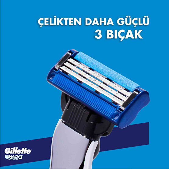 Gillette Mach 3 Turbo Yedek Tıraş Bıçağı 5'li