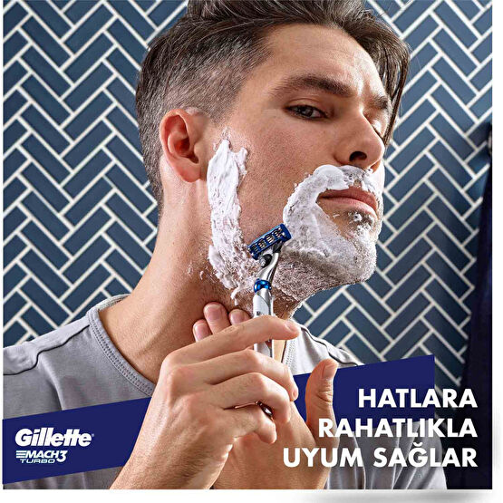 Gillette Mach 3 Turbo Yedek Tıraş Bıçağı 5'li