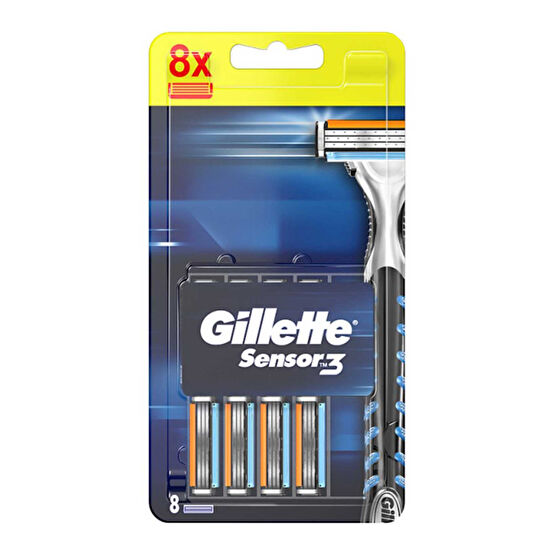 Gillette Sensor Tıraş Bıçağı 8'li Yedek