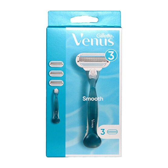 Gillette Venüs Smooth Tıraş Makinesi + 3 Yedek Bıçak Tüy Temizleme Makineleri Fiyatı
