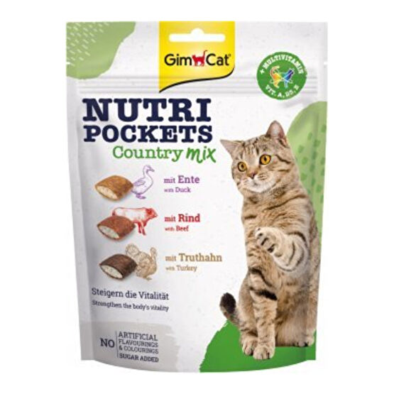 Gimcat Nutri Pockets Country Mix Kedi Ödülü 150 Gr
