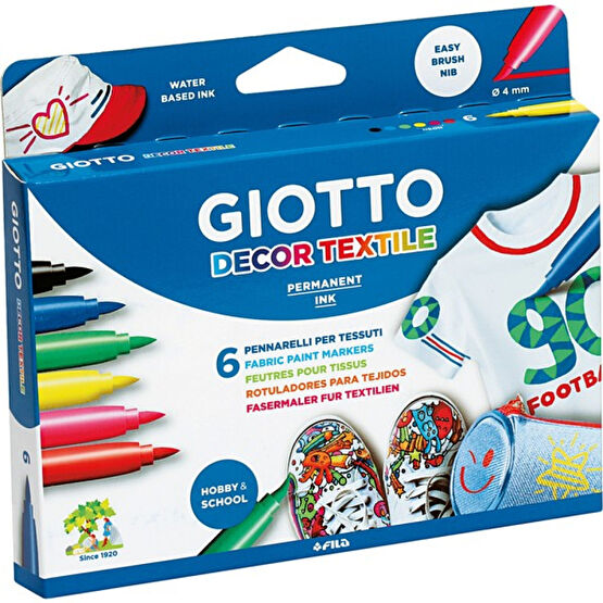 Giotto Decor Textile Kumaş Boyası 6'lı 494800 Kumaş Boyası Fiyatı