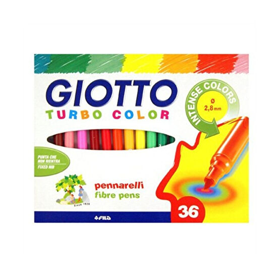 Giotto Turbo Color Keçeli Kalem 36'Lı Kutu 418000 Keçe Uçlu Kalem Fiyatı