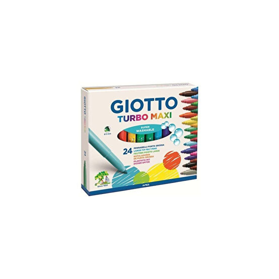 Giotto Turbo Maxi 24lü Keçeli Boya Kalem Seti / 455000 Keçe Uçlu Kalem Fiyatı