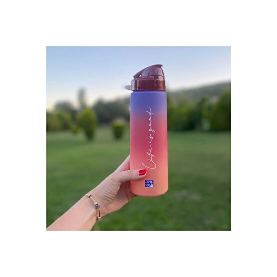 Gıpta Life Is Good Tritan Matara 730 Ml-630 Cc Kırmzı-mor