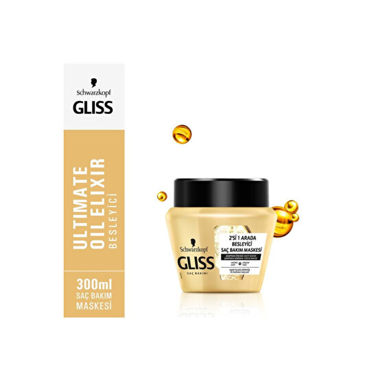 Gliss Schwarzkopf Gliss Ultimate Oil Elixir Besleyici Saç Bakim Maskesi 300 Ml Saç Bakım Maskeleri & Serumlar & Spreyler Fiyatı