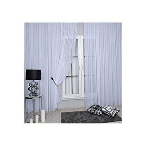 Goccia Home Mikro İpek Vual Pilesiz Düz Tül Perde Kar Beyaz 600x260 cm Tül Perde Fiyatı