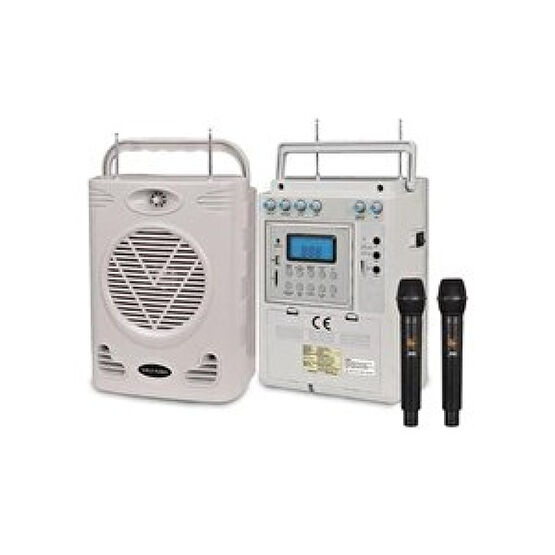 Gold Audio Ga300ee Taşınabilir Seyyar Anfi 75watt Çift El Telsiz Mikrofonlu Ev Sinema Ses Sistemi Fiyatı