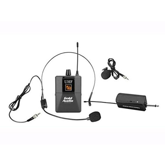 Gold Audio Gx-831Y Tekli Yaka Tipi Headset UHF Telsiz Mikrofon Bilgisayar Mikrofonu Fiyatı