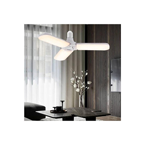 gold light Volemi Pervane Şeklinde Katlanabilir Ayarlanabilir Beyaz Led Ampul E-27 Duy 45 Wat Pervane Ampul Klasik Ampul Fiyatı