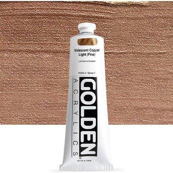 Golden Heavy Body Acrylic 148 ml Seri 7 Iridescent Copper Light