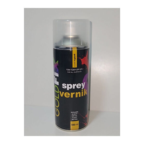 GOLDFİX Sprey Vernik 400 ml Parlak Şeffaf Vernik 400 ml Beden Boyalar Fiyatı