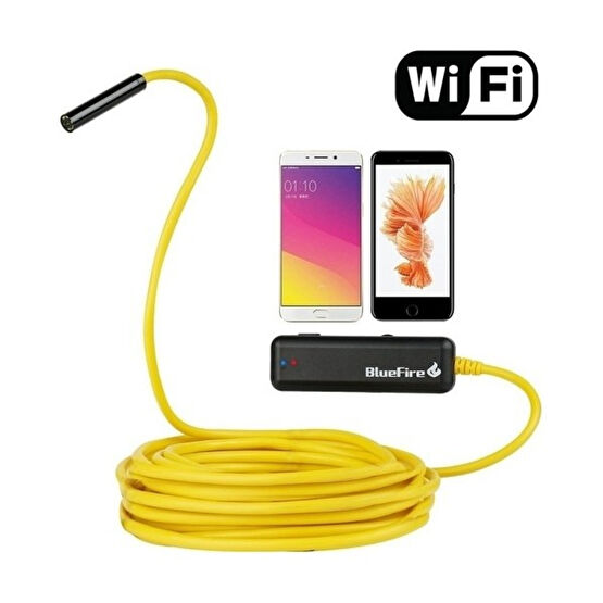 Goldtech Wifi Yılan Kamera 10 M Sarı Sert Tel 1200 Piksel 2 Mp Endoskop 07MM Elektrikli Kesme Makinesi Fiyatı