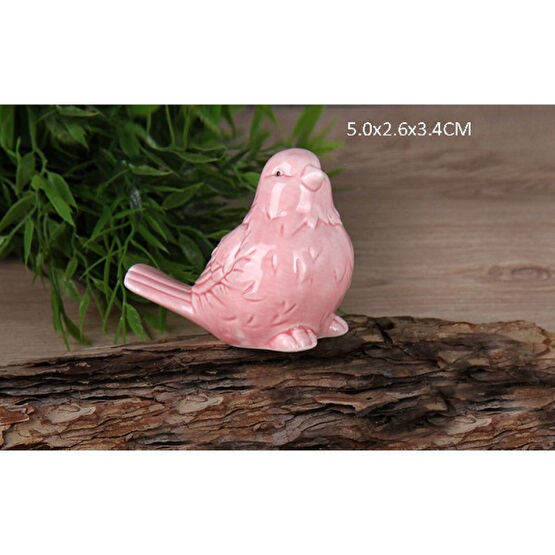 Gönül Porselen Porselen Pembe Mini Boy Kuş Biblo Biblo Fiyatı