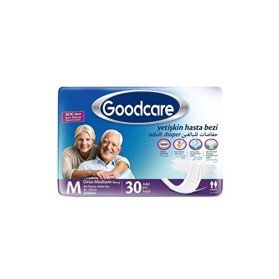 Goodcare Belbantlı Yetişkin Hasta Bezi M (orta) 30 Hasta Bezleri ve Temizliği Fiyatı