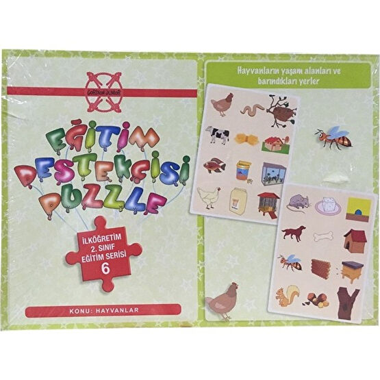 Gordion İlköğretim 2.Sınıf Eğitim Destekçisi Hayvanlar 48 Parça Puzzle & Aksesuarları Fiyatı