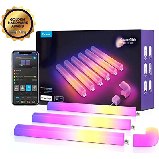 Govee Glide H6062 Rgbic 6+1 Duvar Aydınlatma Bar Led Aydınlatmalar Fiyatı