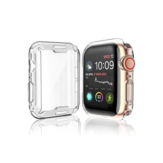 GREGOSS Apple Watch 2 3 4 5 6 Se Uyumlu Akıllı Saat 40 Mm 360 Tam Koruma Şeffaf Silikon Kılıf Cep Telefonu Ekran Koruyucusu Fiyatı