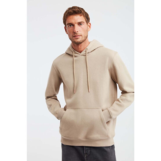 GRIMELANGE Jorge Erkek Yumusaçık Kumaşlı Kapüşonlu Kordonlu Regular Fit Sweatshirt S Beden