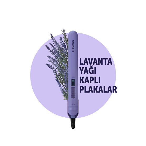 Grundig HS 7032 Botanika Lavanta Yağı Kaplı Plakalı İyonik Saç Düzleştirici Saç Şekillendiriciler Fiyatı