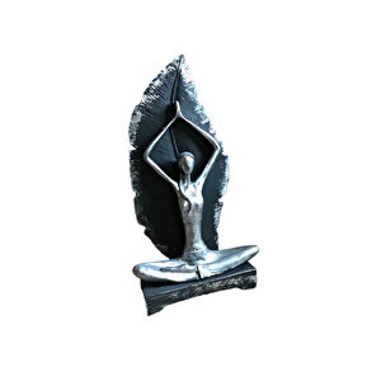 Gümüş Yaprakli Yogaci 30x16 Biblo Fiyatı