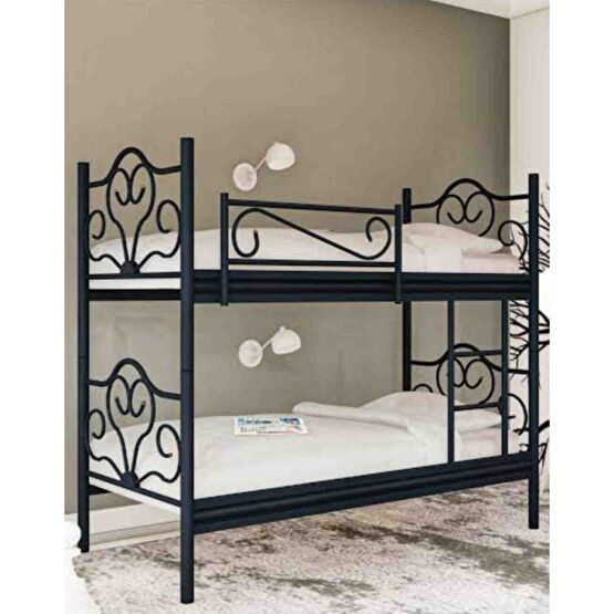 Gün Trend Retro Siyah Metal Ranza - 90 x 190 cm Ranza Fiyatı