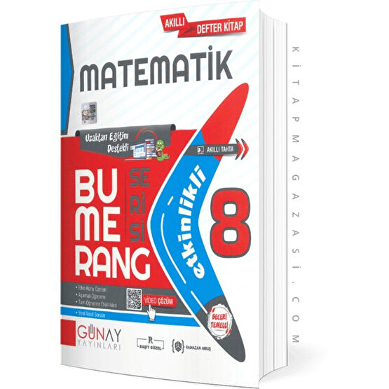 Günay Yayınları Günay 8. Sınıf Bumerang Matematik Etkinlikli Kitap Kaynak Kitapları Fiyatı