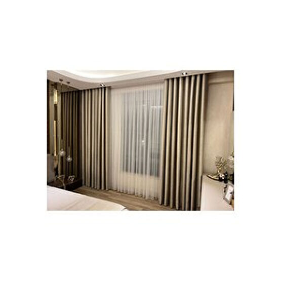 Güneş Home Modern Ince Çizgili 1.sınıf Dokuma Tül Perde Pilesiz 250x240 cm Tül Perde Fiyatı
