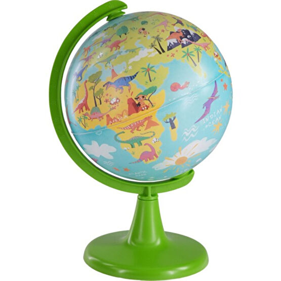 Gürbüz Yayınları 15 cm Dinazor Küre + Puzzle Kids Dino World Globe + Puzzle 54PCS Harita & Küre Fiyatı