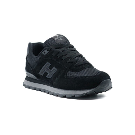 Hammer Jack Unisex Siyah Hakiki Deri Spor Ayakkabı 44 Beden