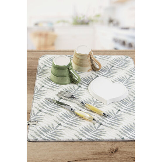 HAMUR Bulaşık Kurutma Matı 42x50 Cm Pedi Kurulama Bezi Örtüsü Mf-075 Mutfak Havlusu Fiyatı