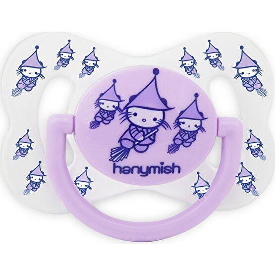 Hanymish 100 Cute Silikon Damaklı Emzik 0-6 Ay - Mor - 0 - 6 Ay Emzik Fiyatı