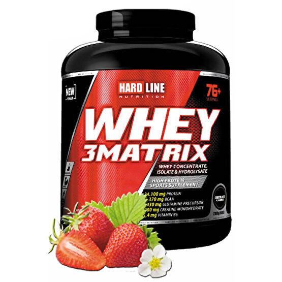 Hardline Whey 3 Matrix Çilekli 2300 gr Protein Tozu Bcaa Aminoasit Protein Tozları Fiyatı