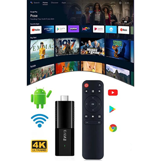 Heaven House Android Box IpTV Uygun | 4K TV Stick Media Oynatıcı | Tv Box | Android Tv Box | Android Box | Android Tv Stick | Tv Box 4K | Medya Oyn... Ev Sinema Receiverları Fiyatı