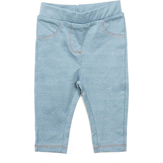 Hello Baby Basic Denim Görünümlü Patiksiz Alt Kız Bebek Bebek Tayt Fiyatı